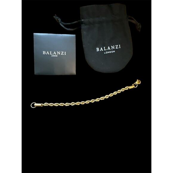 Balanzi Rope Bracelet Gold 5MM - Picture 3 of 7